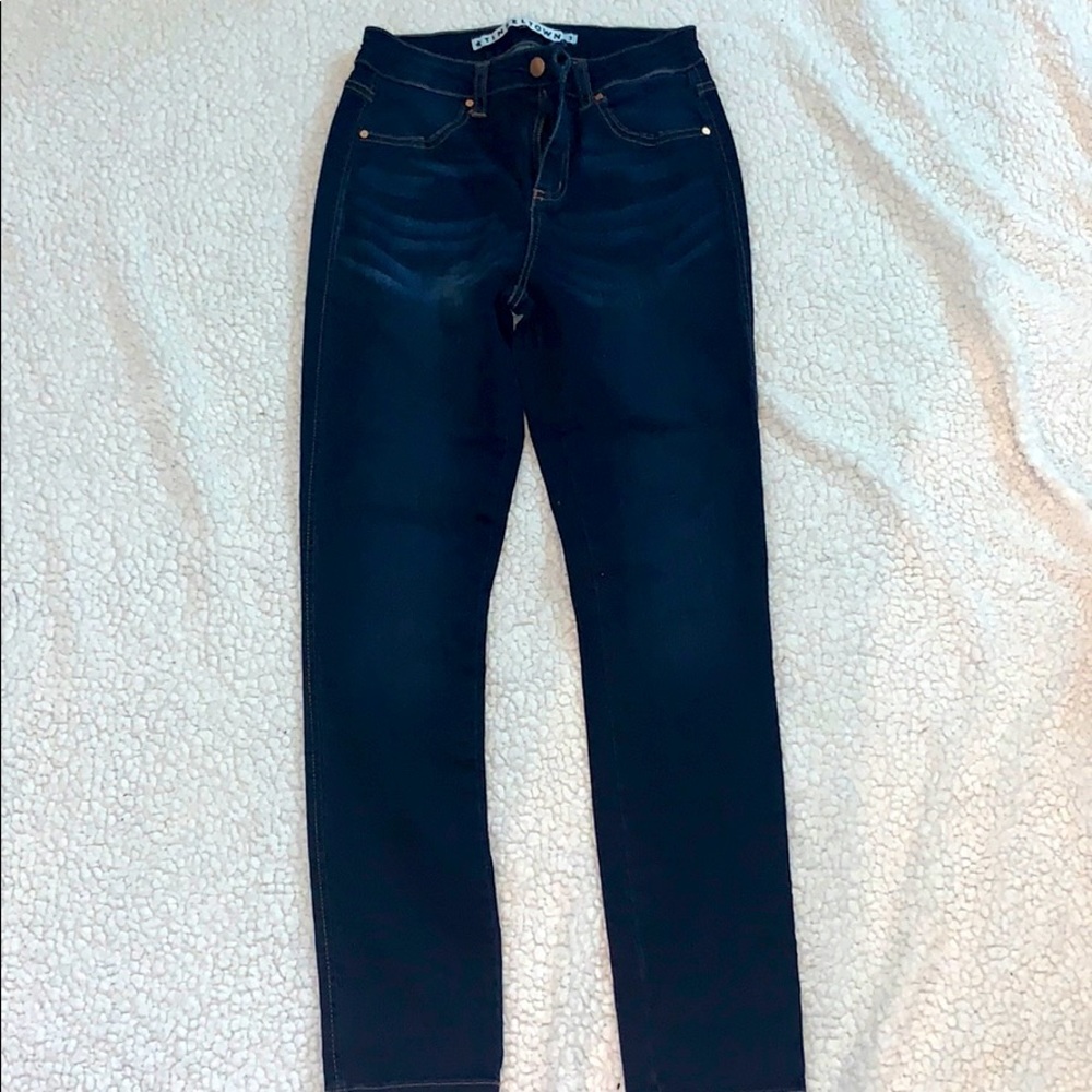 Dark blue jeans